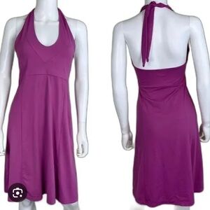 Patagonia Dress Womens Large Halter Fit and‎ Flare Outdoor Gorp Athletic Purple